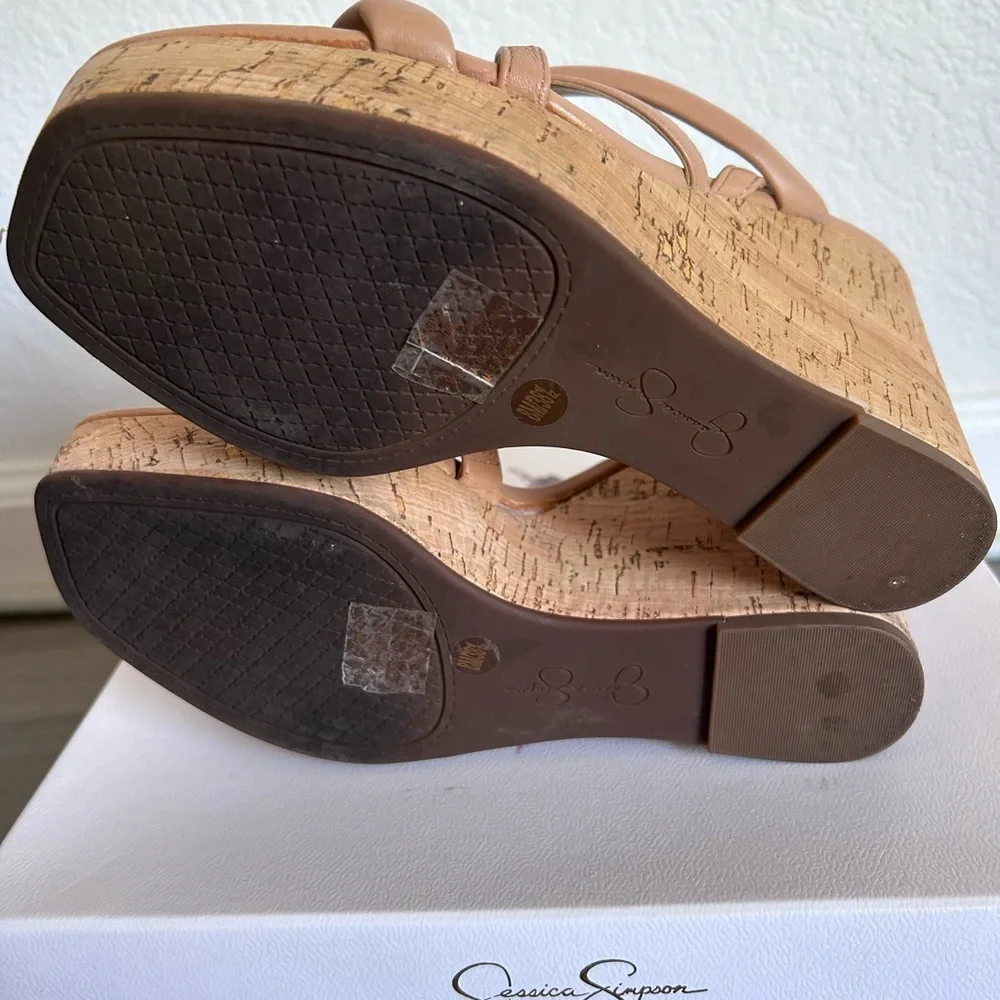 Jessica Simpson JS- Simina Gently Worn Wedge Sandals